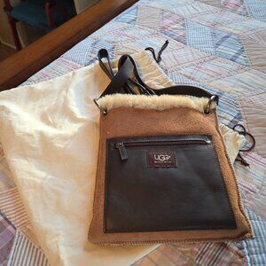 Ugg Australia Shearling Sherpa Crossbody Bag Brown